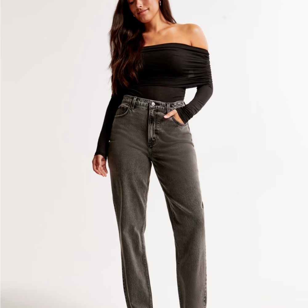 Abercrombie & Fitch Black 90s Straight Jeans